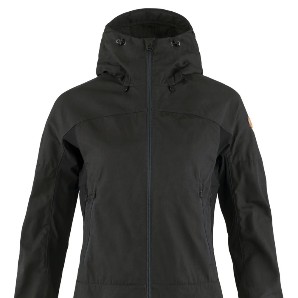 Fjallraven Abisko Dark Grey Black Lite Trekking Jacket Womens in Small
